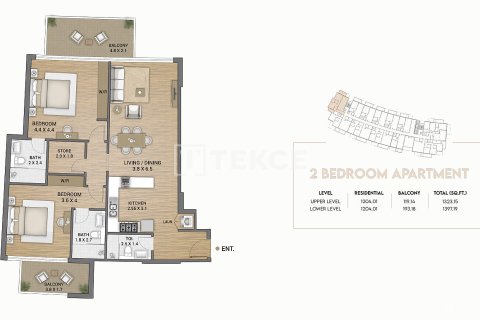 Apartamento en Dubai, 2 dormitorios, 136 m², № 108848 - foto 18