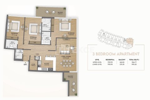 Apartamento en Dubai, 2 dormitorios, 136 m², № 108848 - foto 16