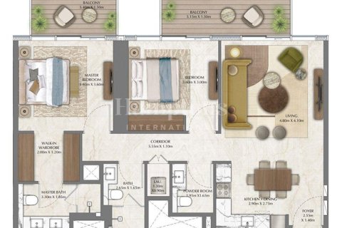 شقة في Zabeel, دبي 2 غرف نوم, 106.46683800 م² رقم 12498 - صورة 1