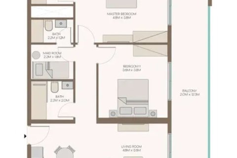 شقة في Al Furjan, دبي 2 غرف نوم, 105.6 م² رقم 77674 - صورة 13