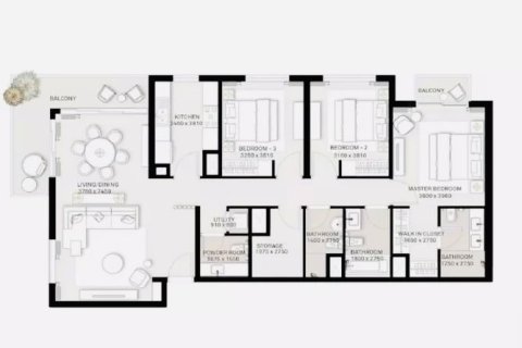 شقة في Park Ridge, دبي هيلز استيت, دبي 3 غرف نوم, 146 م² رقم 61418 - صورة 2