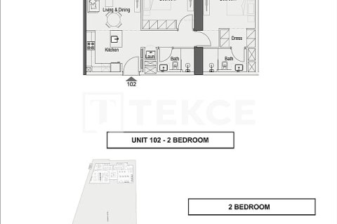 Appartement à Dubai, 2 chambres, 105 m², № 64466 - photo 18