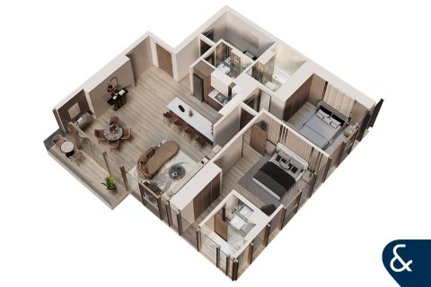 Appartement à Jumeirah Lake Towers, Dubai, 2 chambres, 122 m², № 74902 - photo 10