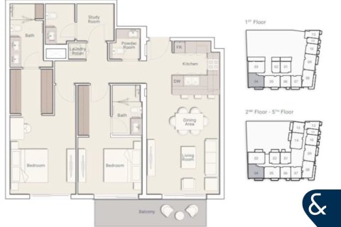 Купить квартиру в Jumeirah Village Triangle, Дубай: 2 спальни, 120м², № 74672 - фото 12