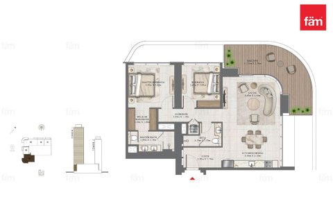 Apartamento en Dubai Harbour, Dubai, 2 dormitorios, 128.5 m², № 58451 - foto 12