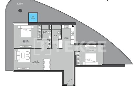 Apartment in Dubai Sports City, Dubai 2 bedrooms, 127 sq.m. № 74373 - photo 30