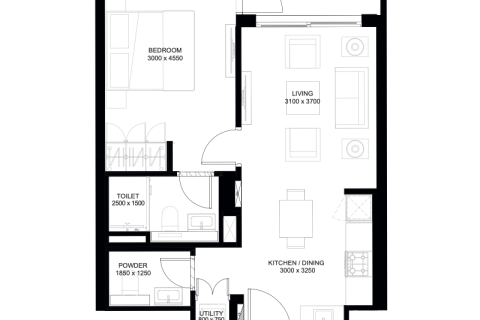Apartment in Mohammed Bin Rashid City, Dubai 1 bedroom, 101 sq.m. № 92450 - photo 4