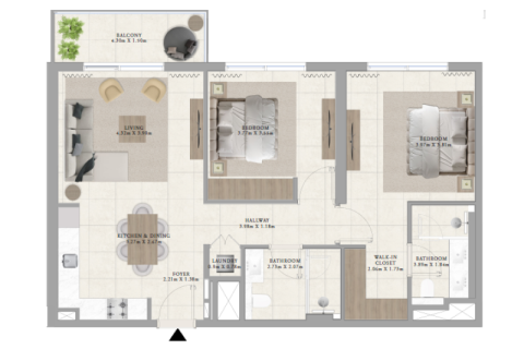 Apartment in Dubai Hills Estate, Dubai 1 bedroom, 67 sq.m. № 92437 - photo 4