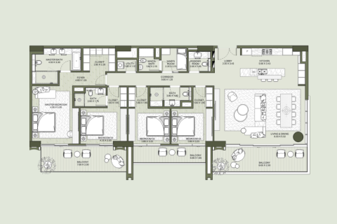 Appartement à Al Wasl, Dubai, 1 chambre, 82 m², № 92447 - photo 12