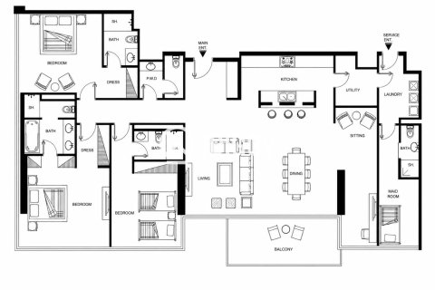Apartment in City Walk, Dubai 3 bedrooms, 225.66 sq.m. № 120918 - photo 20