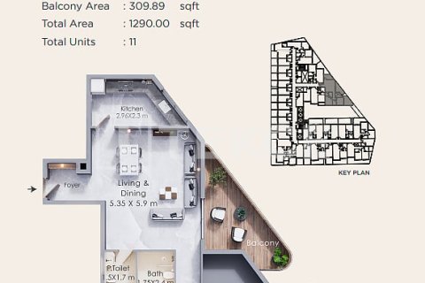 Apartment in Dubai Land, Dubai 1 bedroom, 64 sq.m. № 115343 - photo 16