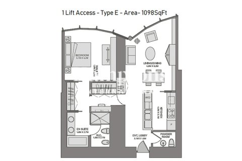 Apartment in Burj Khalifa, Dubai 1 bedroom, 102.01028109 sq.m. № 70027 - photo 4