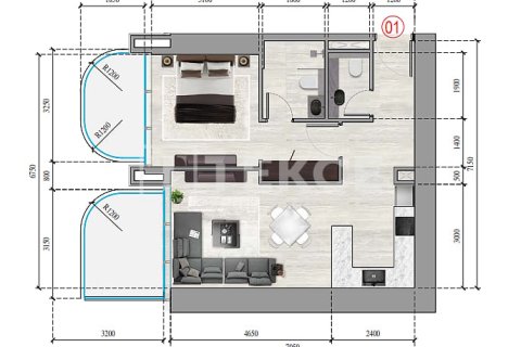 Apartment in Dubai studio, 40 sq.m. № 38608 - photo 11