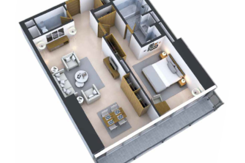 Apartment in Business Bay, Dubai studio № 92646 - photo 4