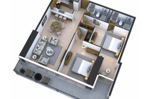 Apartment in Business Bay, Dubai studio № 92646 - photo 8