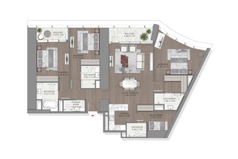 Apartment in Sheikh Zayed Road, Dubai 85 bedrooms, 94 sq.m. № 92645 - photo 11