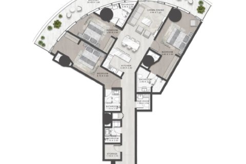 Apartment in Dubai Media City, Dubai 1 bedroom, 75 sq.m. № 92647 - photo 7