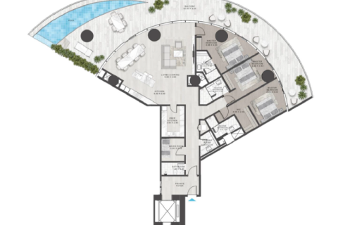 Apartment in Dubai Media City, Dubai 1 bedroom, 75 sq.m. № 92647 - photo 8