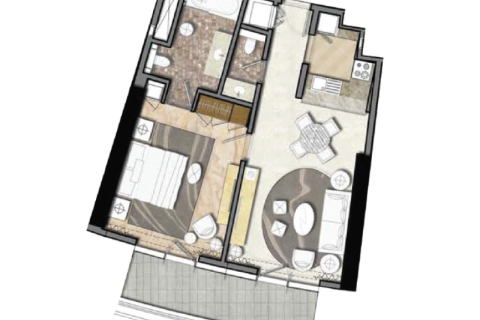 Apartment in Business Bay, Dubai 1 bedroom, 44 sq.m. № 92648 - photo 3