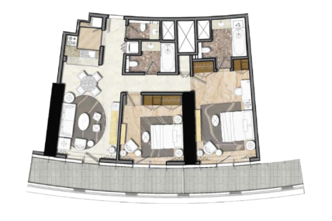 Apartment in Business Bay, Dubai 1 bedroom, 44 sq.m. № 92648 - photo 4