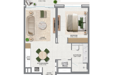 Apartment in Dubai South (Dubai World Central), Dubai 1 bedroom, 74 sq.m. № 92641 - photo 5