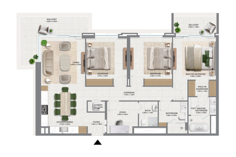 Apartment in Dubai South (Dubai World Central), Dubai 1 bedroom, 74 sq.m. № 92641 - photo 4