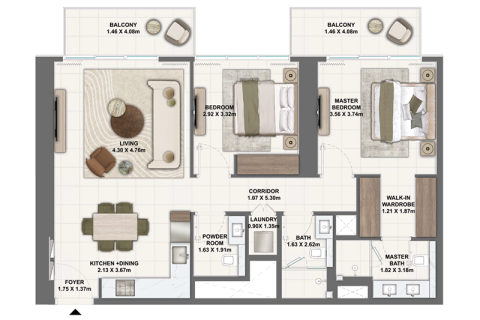 Apartment in Dubai Creek Harbour (The Lagoons), Dubai 1 bedroom, 69 sq.m. № 92640 - photo 5