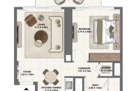 Apartment in Dubai Creek Harbour (The Lagoons), Dubai 1 bedroom, 69 sq.m. № 92640 - photo 4