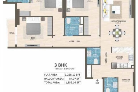 Apartamento en Dubai, 3 dormitorios, 125.6 m², № 115811 - foto 10