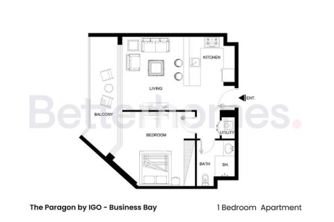 Apartment in Business Bay, Dubai 1 bedroom, 60 sq.m. № 56392 - photo 28