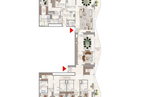 شقة في EMAAR Beachfront, Dubai Harbour, دبي 1غرف نوم, 77 م² رقم 103579 - صورة 2