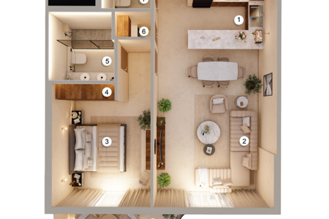 Apartment in Dubai 1 bedroom № 103568 - photo 6