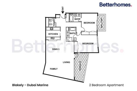 Apartamento en Dubai Marina, Dubai, 2 dormitorios, 161 m², № 56873 - foto 3
