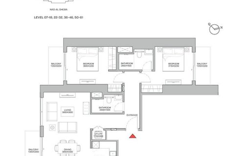 Apartamento en 320 RIVERSIDE CRESCENT en Nadd Al Sheba, Dubai, 3 dormitorios, 154 m², № 104001 - foto 2