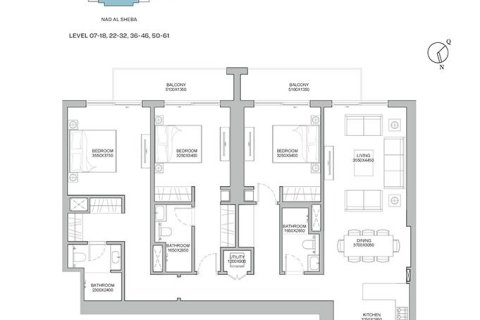 Apartamento en 320 RIVERSIDE CRESCENT en Nadd Al Sheba, Dubai, 3 dormitorios, 154 m², № 104001 - foto 4