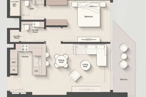 Apartment in Jumeirah Islands, Dubai 3 bedrooms, 152 sq.m. № 23441 - photo 4
