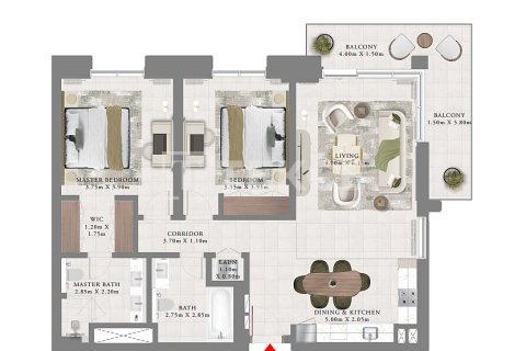 Apartment in Dubai 2 bedrooms, 114 sq.m. № 8896 - photo 11