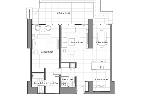 Apartment in Maritime City, Dubai studio, 127 sq.m. № 92318 - photo 6