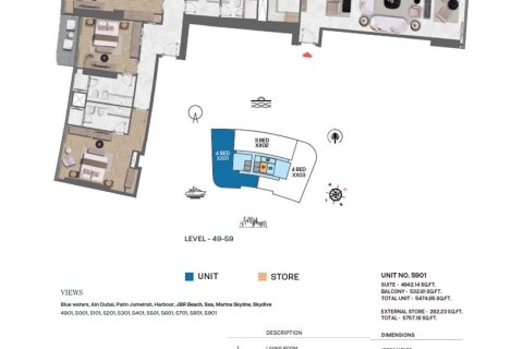 Apartment in Dubai Harbour, Dubai 1 bedroom, 80 sq.m. № 103711 - photo 2