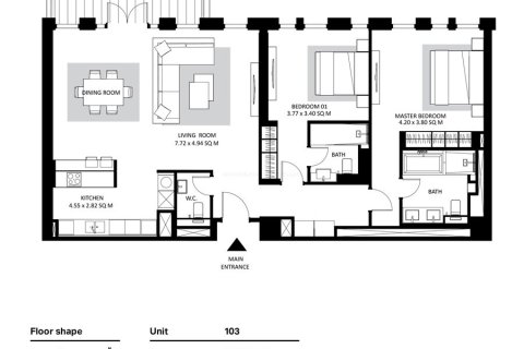 Apartment in Bluewaters, Dubai 2 bedrooms, 124 sq.m. № 103679 - photo 5
