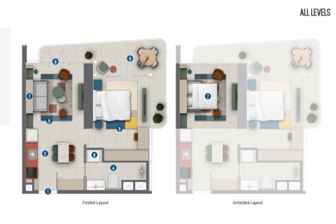 Apartment in Business Bay, Dubai 1 bedroom, 56.6 sq.m. № 49899 - photo 3