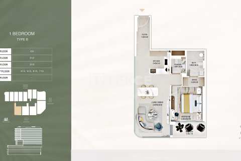 Apartamento en Al Satwa, Dubai, 2 dormitorios, 110 m², № 108845 - foto 15