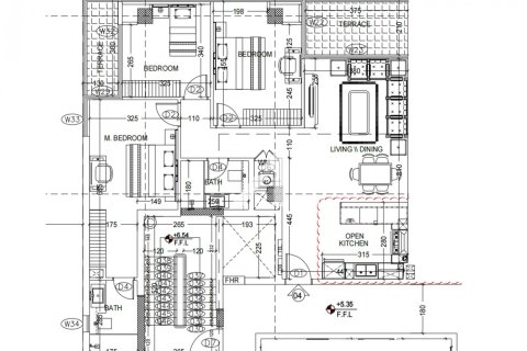 Apartamento en Dubai, 3 dormitorios, 130.3 m², № 69057 - foto 2