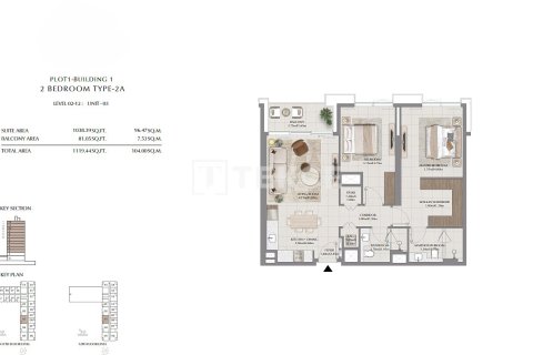 Apartment in Dubai 2 bedrooms, 112 sq.m. № 85212 - photo 27