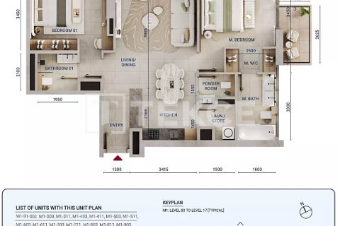 Apartamento en Dubai, 3 dormitorios, 154 m², № 110967 - foto 3