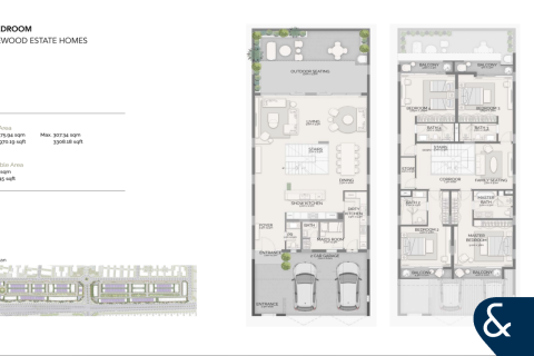 Купить таунхаус в Джумейра Гольф Эстейтс, Дубай: 4 спальни, 393м², № 74830 - фото 8