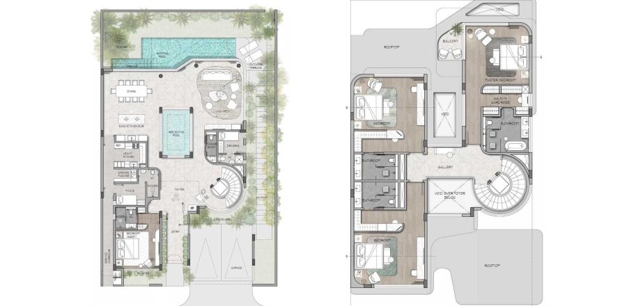 Вилла в WADI VILLAS в Meydan, Дубай, 4 спальни, 608.55м², № 31225