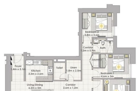 Apartamento en Dubai Creek Harbour (The Lagoons), Dubai, 3 dormitorios, № 1437 - foto 20