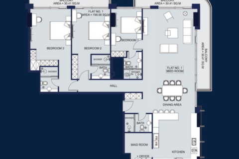 Apartment in Jumeirah Lake Towers, Dubai 1 bedroom, 7804 sq.m. № 92349 - photo 6