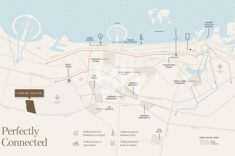 Appartement à Dubai South (Dubai World Central), Dubai, 2 chambres, 122 m², № 58611 - photo 6